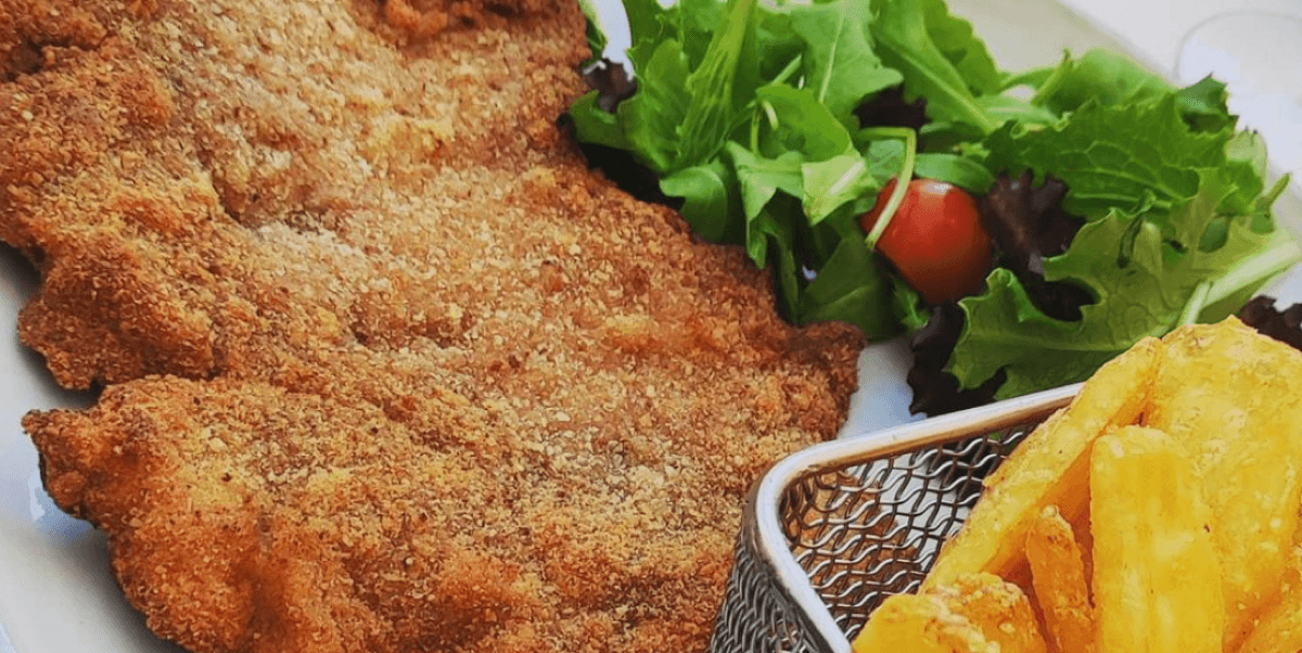 Milanese Style Veal Cutlet, French Fries